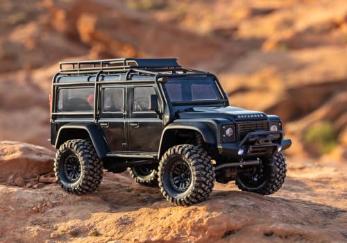 Traxxas TRX-4M Land Rover Defender 1/18 Scale 4X4 Crawler (Black) - Image 8
