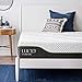 LUCID 10 Inch Latex Hybrid Mattress - Responsive Latex Foam and Encased Springs - Medium Firm Feel - Motion Isolation - Edge Support - Gel Infused - Pressure Relief - Bed in a Box - Twin XL Size