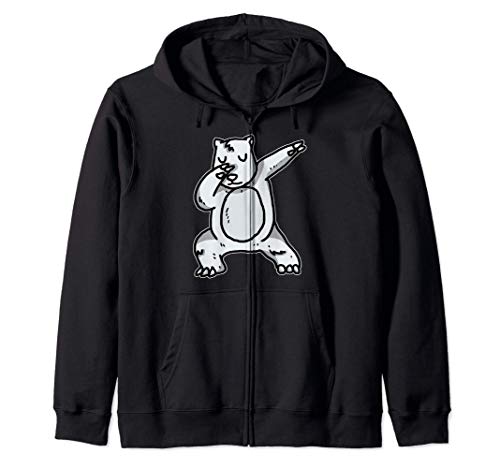 Divertido Dabbing Polar Bear Dab Oso Polar Sudadera con Capucha