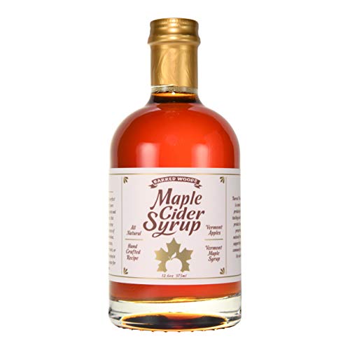 Vermont Maple Cider Syrup - Made From Pure Maple Syrup Blended with Boiled Apple Cider- From Barred Woods Maple