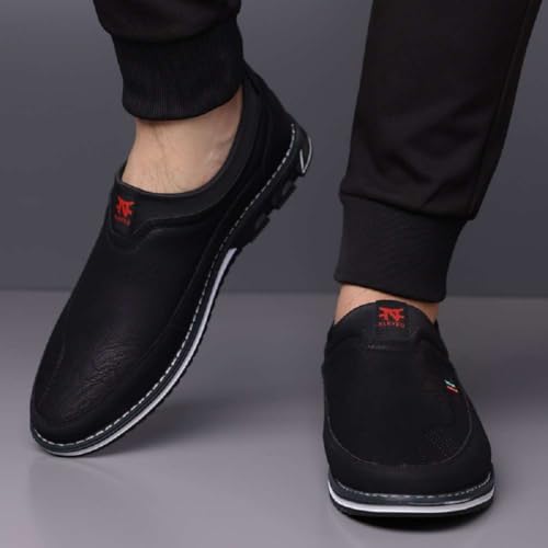 Image of Men's Oxford Business Casual Shoes Office Loafers Dress Comfort Driving Shoes