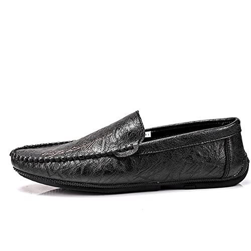 Loafers for Men Moccasins Shoes Round Toe Simple Vegan Leather Flexible Flat Heel Comfortable Classic Slip-ons2