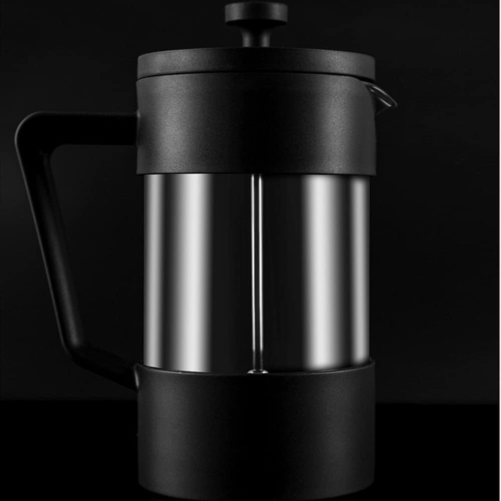 Cafetera de prensa, prensa de café, caffettiere, cafetera, cafetera de prensa francesa, prensa francesa, prensa de café con aislamiento de doble pared y tetera for el hogar y la oficina Prensa frances