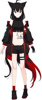 Amazon.co.jp: GGcosplay VTuber 白上フブキ 黒上フブキ コスプレ衣装