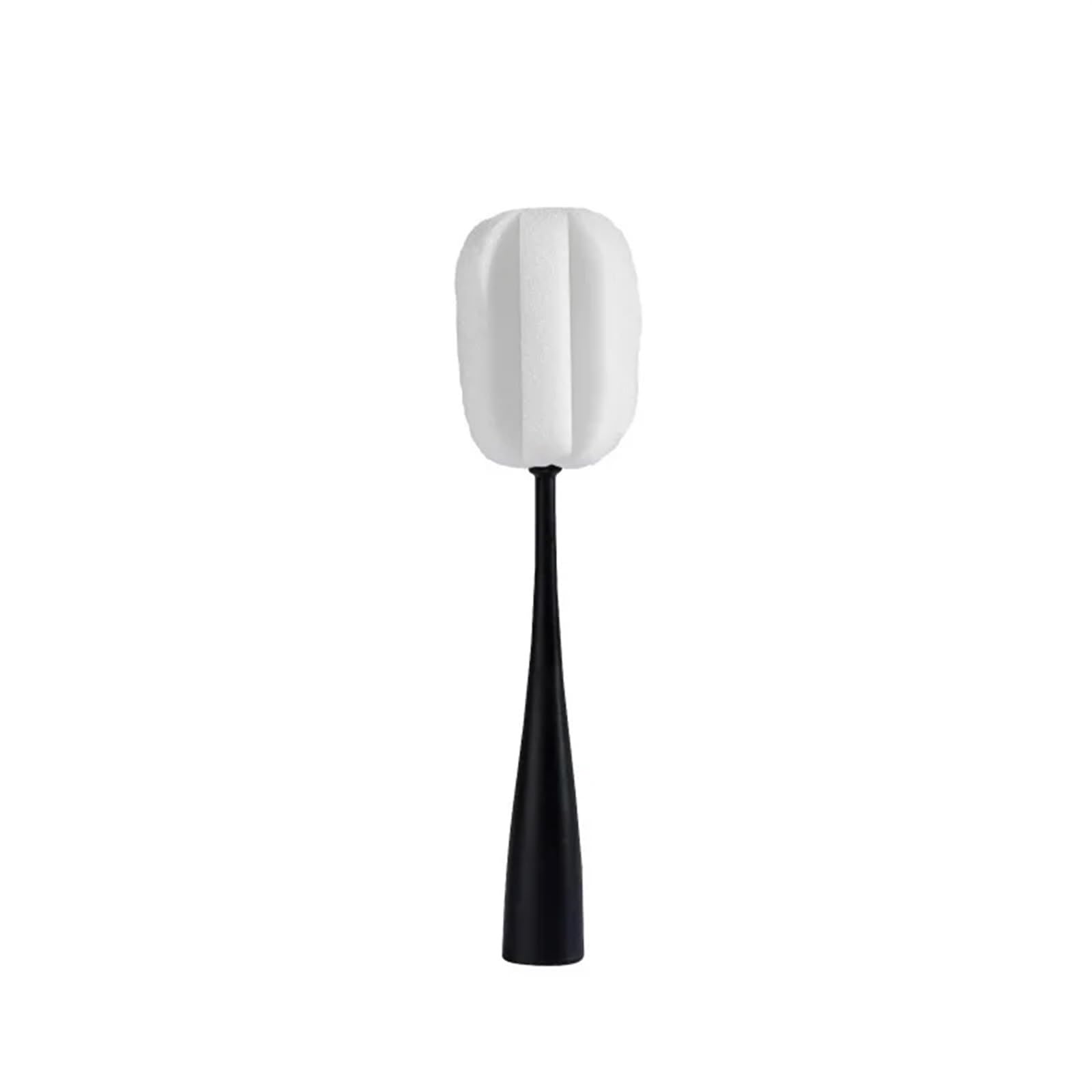 Tassenschrubber Haushalt Vertikal Langgriff Glasschale Pinsel Thermos Flasche Schwamm Reinigung Pinsel Becher Cup CUPERER UND WOUBBER KÜCHEN Gadgets Cleaning Brush (Color : Black, Size : 5X23CM)