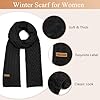 HRUTANE Winter Scarf for Women, Chunky Ribbed Knit... #2