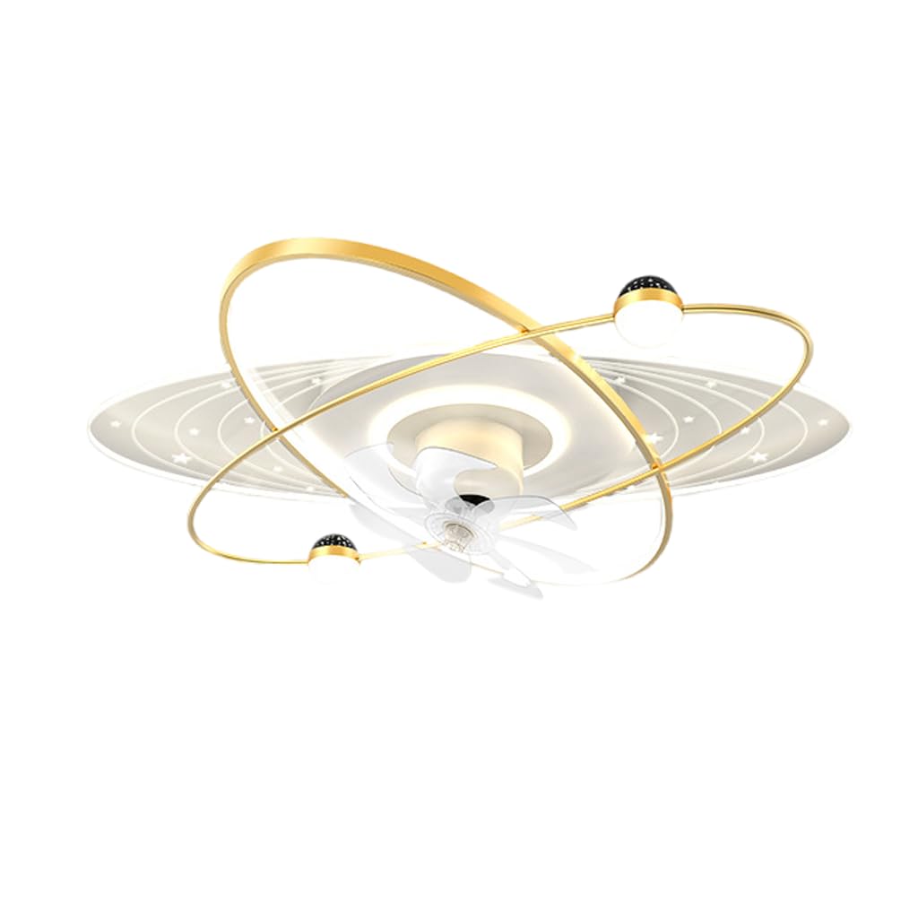 HXYSXHJUO Fan Light Ceiling 360 Degree Rotating All in one