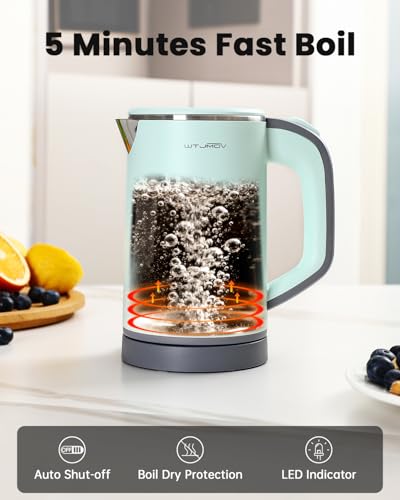 WTJMOV Compact Electric Kettle in Stainless Steel, 0.8L Portable Tea Kettle with Auto Shut-off, Low Power Hot Water Kettle for Travel, Camping, Office and More - Image 8