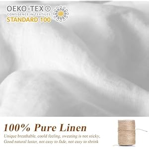 Simpleopulence 100 linen euro sham covers with ruffle 26×26 inch pillow covers set of 2 euro pillow shams for bed couch french home decor luxury and breathable square pillow cases white  urban country home decor