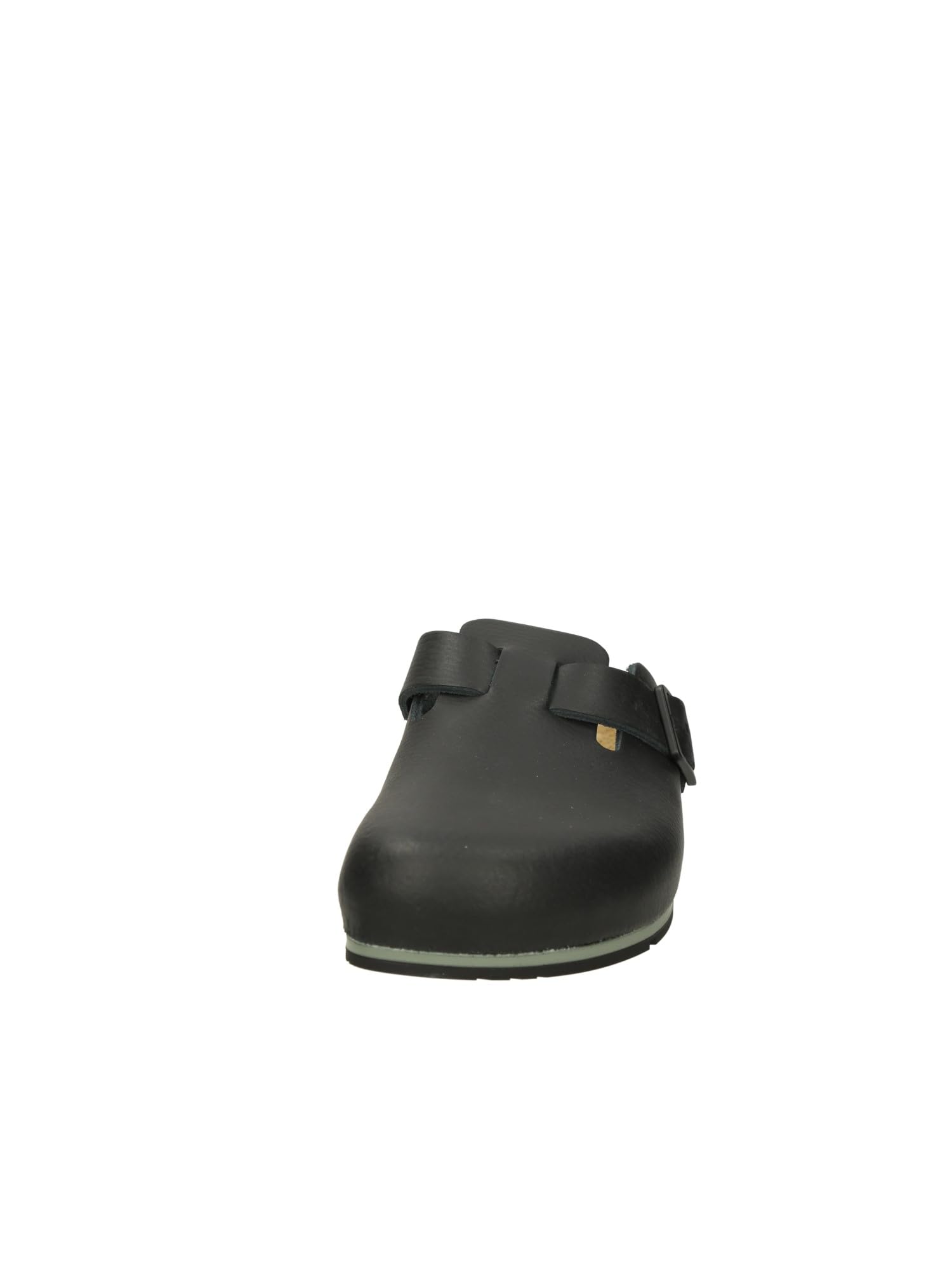 Birkenstock Boston Pro Pantoufles en cuir pour homme et femme – Sabots – Certifié selon la norme EN ISO 20347:2043 – Chaussures professionnelles pour médecine, restauration et service, Noir , 42 EU