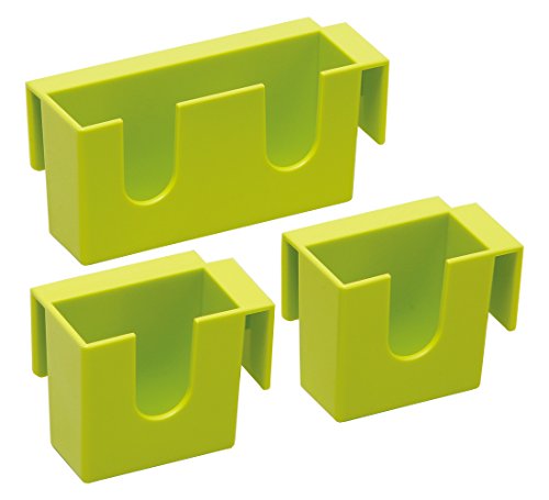 Aiwa Refrigerator Storage, Green, Refrigerator Mini Pocket, 1 Large, 2 Small, Made in Japan