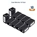 Cable Matters [UL Listed] 10-Pack 10Gbps Cat 6 Ethernet Coupler (RJ45 Coupler, Cat6 RJ45 Female to Female Adapter, Ethernet Extender Adapter) in Black, Compatible with Cat6A, Cat5e
