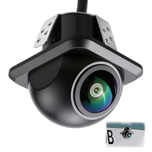 AHD 1080P Cámara Marcha Atrás Coche, Cámara de Visión Trasera Kente Ojo de Pez, 170 Grados Gran Angular, Visión Nocturna HD IP68 Impermeable, para Asistencia de Estacionamiento Universal para Vehículo
