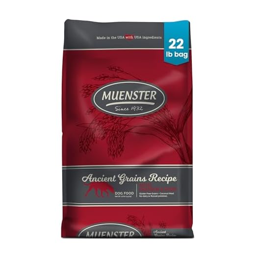 Muenster Ancient Grains Chicken & Pork Dry Dog Food, 22lb - Gluten-Free, High Protein, Digestive Support