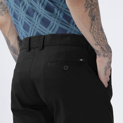 Image of BASICS Premium Cotton Stretch Formal Trousers for Men | Office Pants