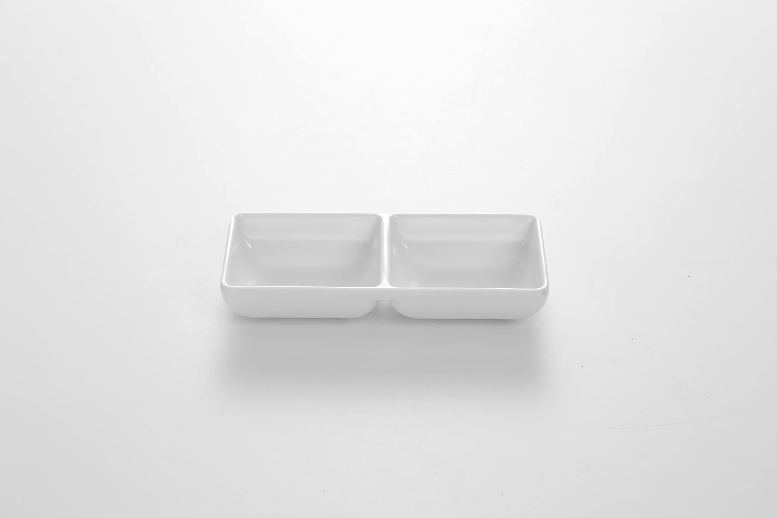 Servewell Melamine Horeca Dual-Grid Saucer 12.5 * 8 * 3 White 7530