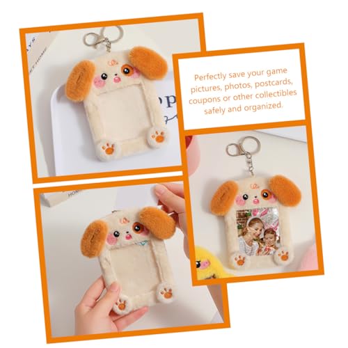Funda de peluche para tarjetas: ideal para colgar en la mochila escolar 6