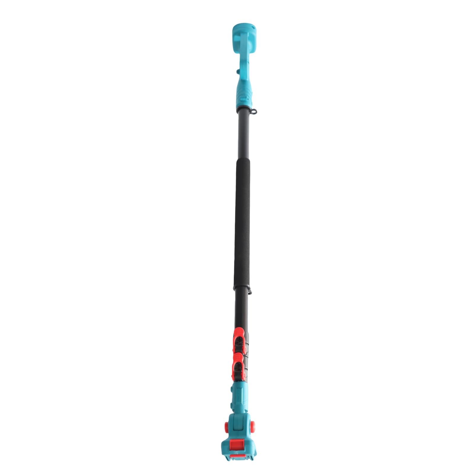 Naroote Asta di Prolunga Regolabile per Potatore Elettrico, Asta da 1,25 a 2,4 M con Blocco Flip e Testa Girevole a 180 Gradi, Lega di Alluminio Leggera, Compatibile con BL1820, BL1830, BL1840