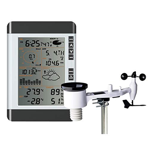 CS-LJ Weather Forecast Machine Small Home Weather Station Anemometer Rain Gauge Temperature Hygrometer Meteorometer