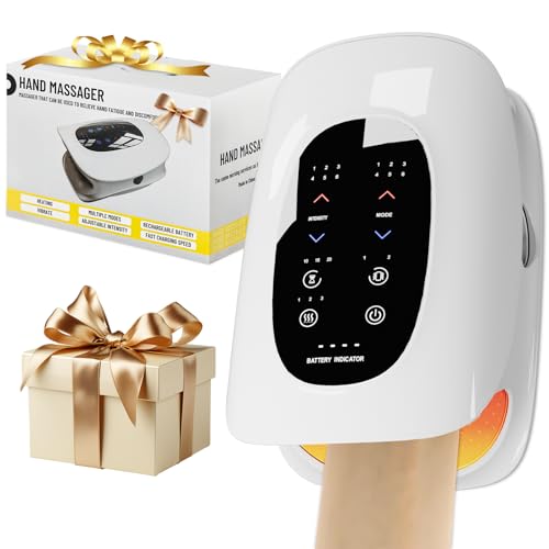 ALLILUYAA Elektrische Handmassagegeräte, Elektrische Handmassage mit Heiz- und Pressfunktion, Zur Schmerzlinderung, Handmassagegeräte für Die Meisten Menschen Geeignet