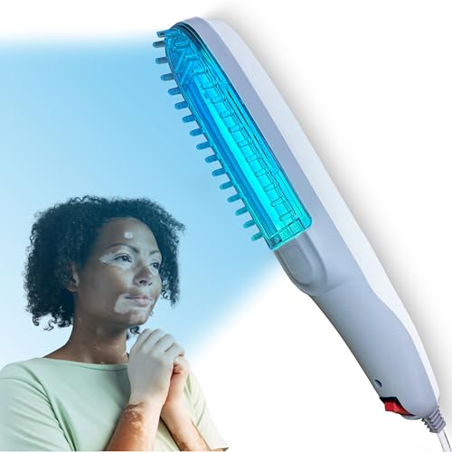 Image of Dr. Neuro NarrowBand UVB Phototherapy Device with 311nm NBUVB Lamp | 5-Year Warranty | Home Treatment for Vitiligo, Psoriasis, Eczema & Dandruff | Safety UV Goggles And User Manual Included | Blue UV Light (White & Grey)