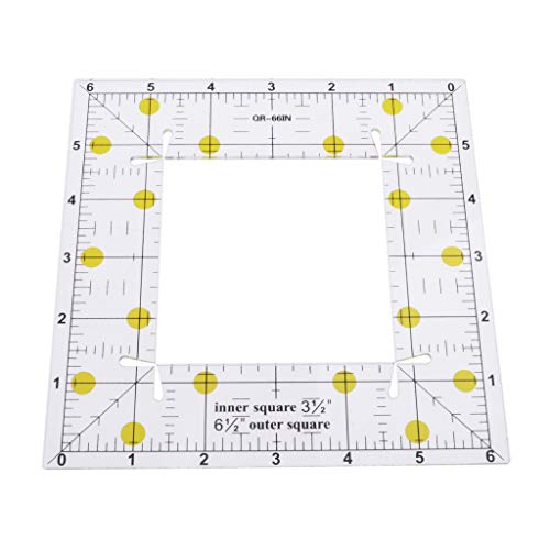 Regla triangular de medición precisa de acrílico 6x6 pulgadas miniatura 3