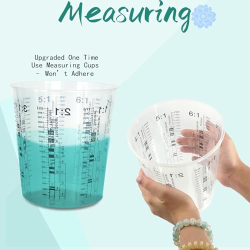 25 piezas vasos medidores 64 oz de plástico desechable miniatura 3