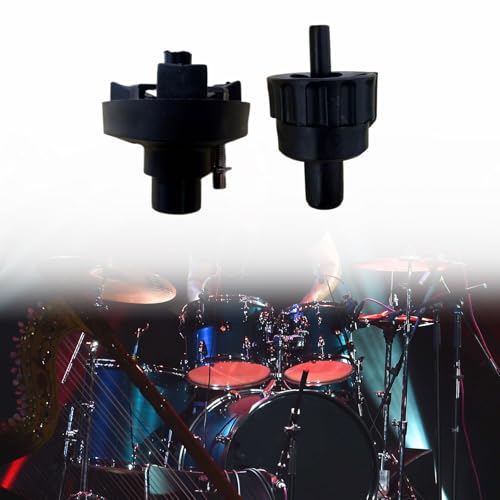 Adaptador ligero para hardware de batería con rotación, anti-vibración y montaje cruzado para platillos, duradero y resistente, para clutch de batería miniatura 2