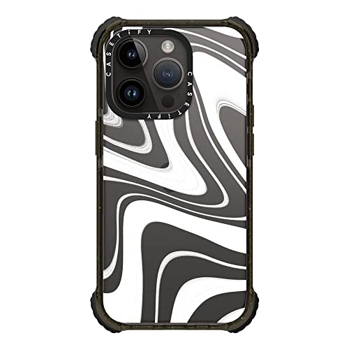 Coque iPhone 14 Pro CASETiFY antichoc rigide noir givré
