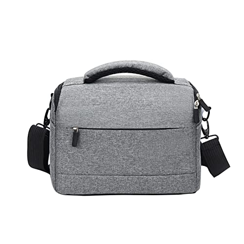 HIUOUIH Bolsa Camara Reflex 26 x 19 x 15 cm Funda Fotografia IImpermable y Anti-Choque Camera Bag Bandolera SLR con Cubierta de Lluvia para la Mayoría Digital DSLR Cámaras, Gris