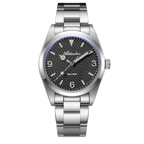 Image of ADDIESDIVE Quartz Watch for Men 36 MM Small Dial Analog Watch Waterproof 100 M Conves Crystal Stainless Steel