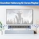 notiela Robuste Soundbar-Wandhalterung für Sonos Playbar Wandhalterung für Platzersparnis - Langlebige Metallhalterung für Sonos Playbar Montage über oder unter dem TV