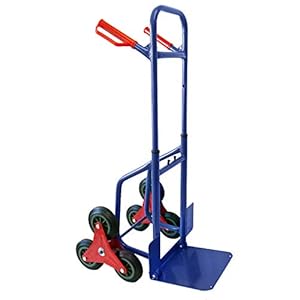 Grafner Trappenklimmer steekwagen inklapbaar, belastbaarheid 200 kg, stervormige wielen, solide stalen uitvoering, trap steekwagen stoeprand verhuizing
