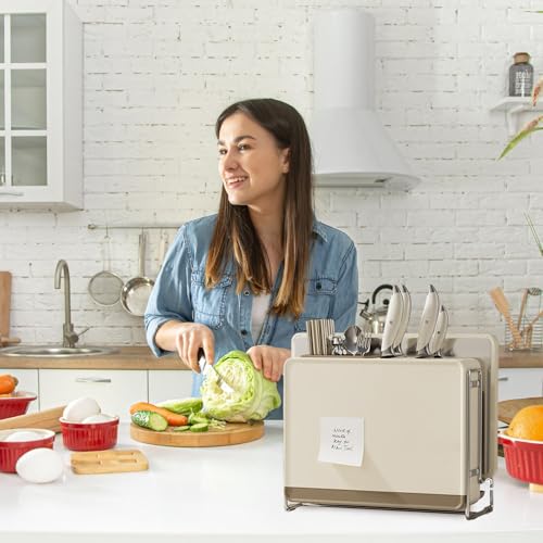 Support de bloc de cuisine avec structure creuse pour ustensiles - 8