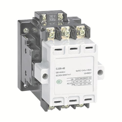 Contacteur CJ20-25 AC 380V 25A pour commande de circuit électrique triphasé