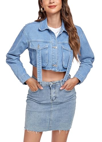 gypsohila cropped denim jacket デニムジャケット 新品タグ付☆ gypsohila Cropped Denim Jacket GYPSOPHILA