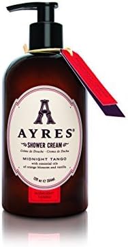 AYRES Midnight Tango Natural Shower Cream 12 oz. (354ml) | Gentle Body Wash | Enriched with Jojoba Oil, Chamomile & Aloe Vera | Made in the USA | Paraben Free | Cruelty Free