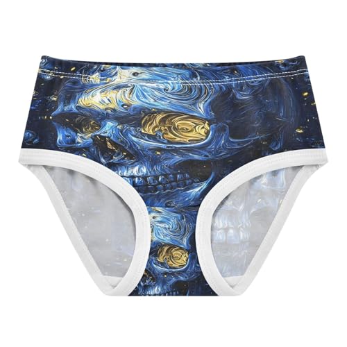 Gothic Skull Starry Night Toddler Girls's Underwear 2T 202b9048
