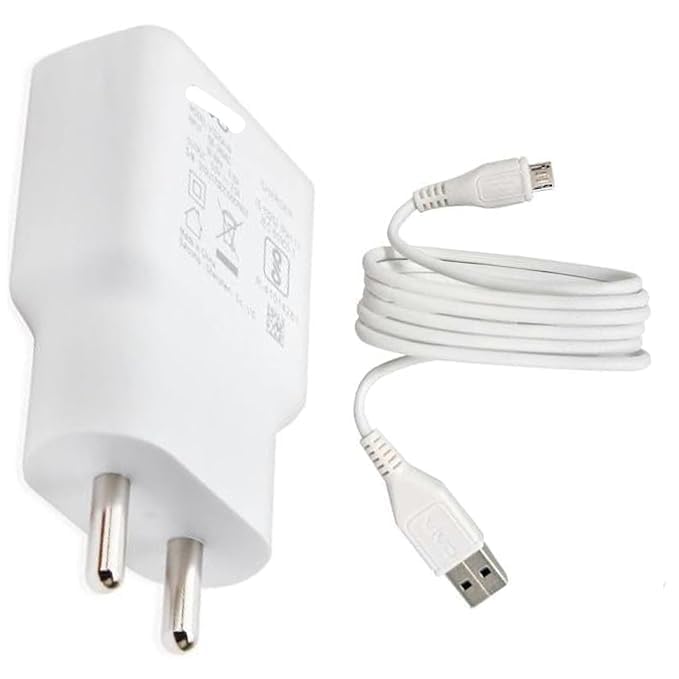 Image of Original Charger 18W USB to Micro Adapter & Cable Compatible with Vivo V7 V15 V9 V11 V5 V5s V3 V15 U10 with SIX Months Replacement Warranty