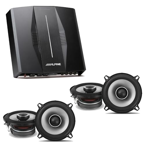 Image of Alpine PXE-C80-88 OPTIM8 8-Channel Hi-Res Digital Sound Processor Amplifier w/ (2) S2-S50 Bundle