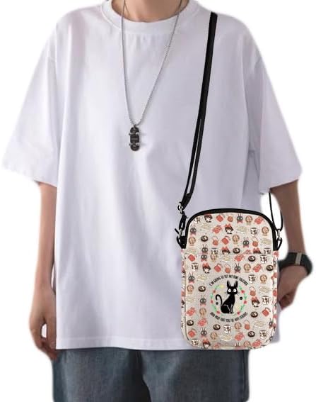 CMNIM Kiki Delivery Inspired Crossbody Bag Kiki Anime Fan Gifts for Baking Lover Black Cat Jiji Crossbody Purse Bakery Bag - Image 7