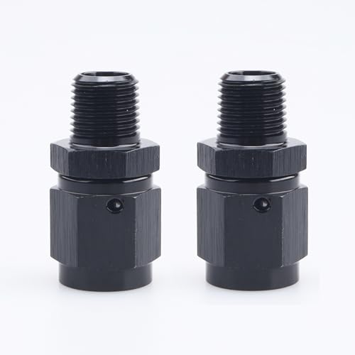 AC PERFORMANCE Encaixe de mangueira de combustível de rosca NPT fêmea - 3 AN giratório para macho 1/