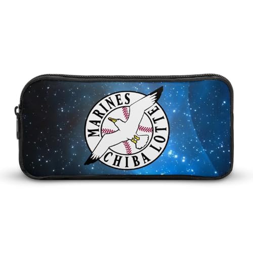 千葉ロッテマリーンズ文具ケース ペンケース 収納グッズ 筆箱 ペンバッグ 筆入れ 多機能 学用品収納 大容量軽量 伸縮性が良く、繰り返し使用可能 傷防止 防汚 掃除が簡単 いろいろな文房具を収納 オフィス小物 コスメバッグとして 男女兼用 携帯便利