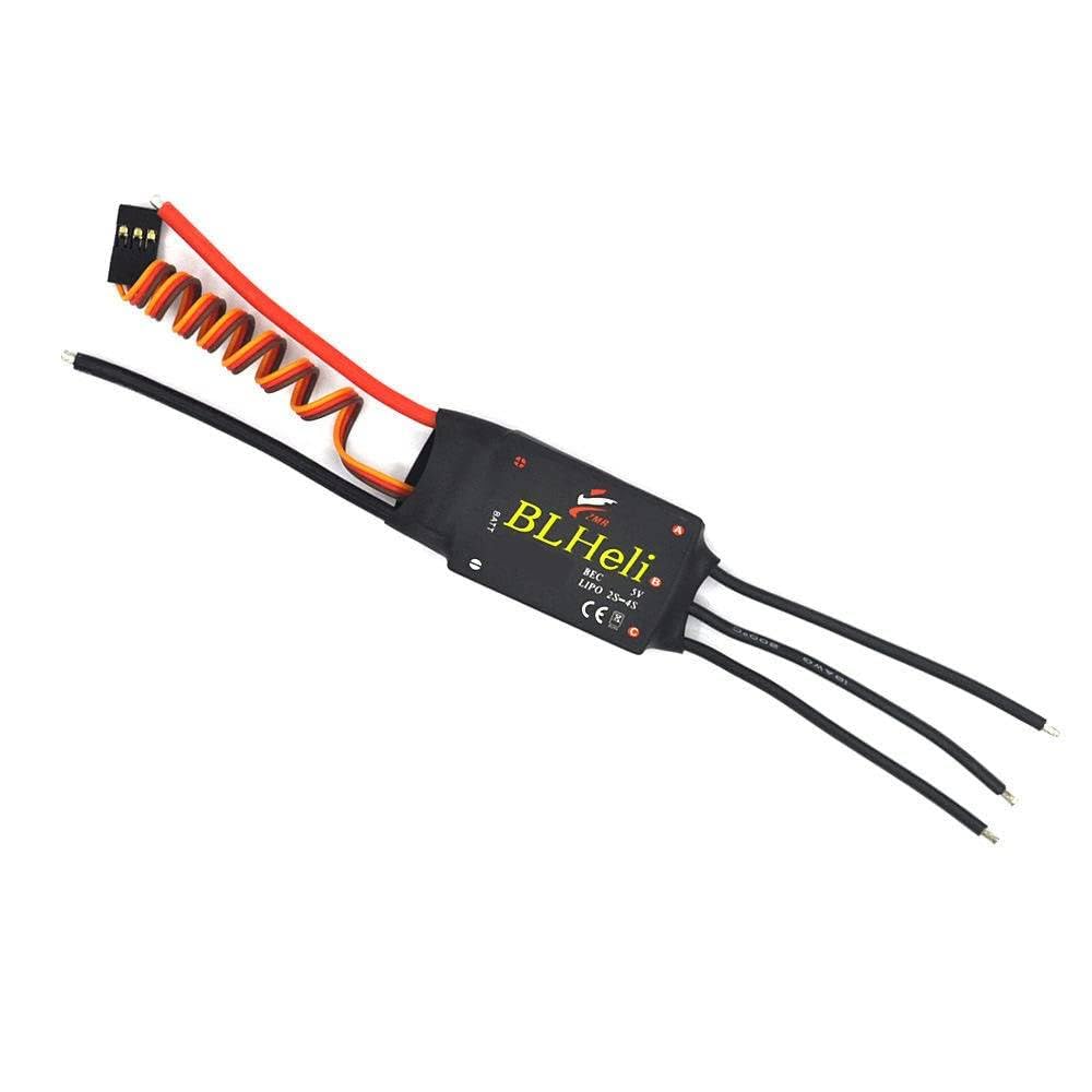 Generic BLheli 12A 2-4S with 1A/5V BEC Brushless ESC for RC Airplane Helicopter Multicopter Drones, WYC_DJFF_10026