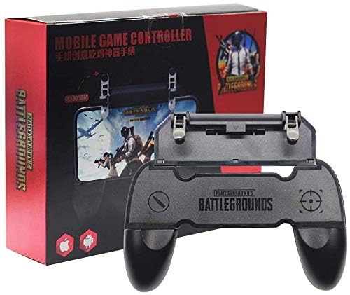 RAJKUSH W10 Gamepad Handle Grip Wireless Controller Joystick with Metal Buttons Trigger Key for 6.5" Android iOS Smart Phone Gaming