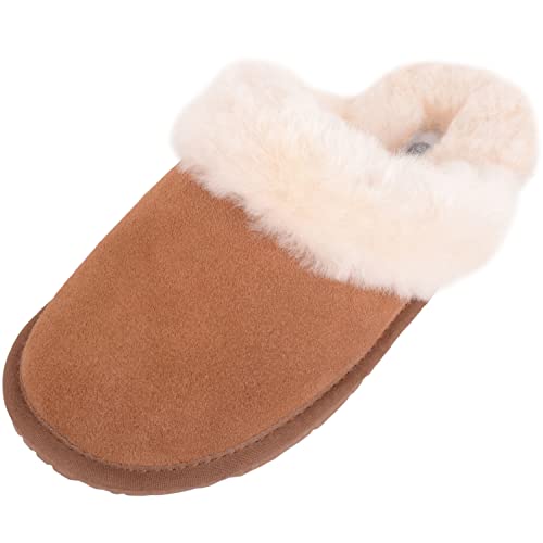 Pantoufles en peau de mouton SNUGRUGS Elsie châtaigne 40 EU confort chic