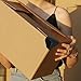 HEMOTON 100pcs Plastic Corner Guards 60mm for Carton and Furniture Packing Protective Edge Covers for Shipping, Packaging, and Industrial Use