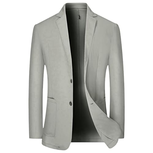 Blazer d'extérieur homme soie glacée veste été décontractée fluide