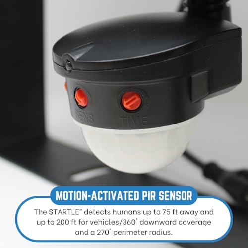 Startle Security Light - Outdoor Motion Detection Home Security Flood Light - Brightest LED Floodlight Motion Sensor - Security Motion Detector Anti-Theft Light for Yard, Garage, Porch - Image 4