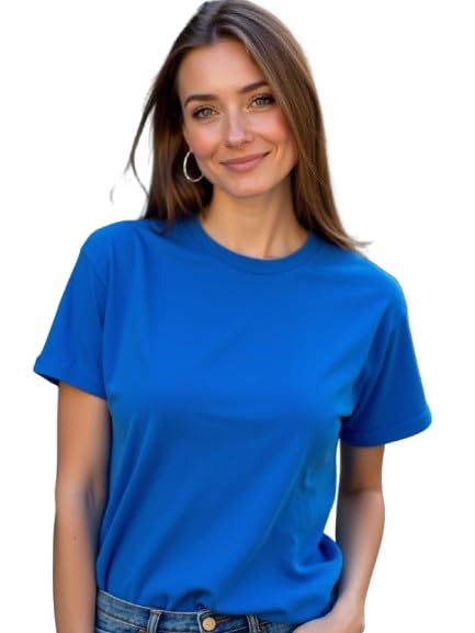 Women's Oversized Plain T-Shirt Loose Fit Casual Tee for Women-image-10